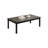 Contemporary Style 3Pc Table Set 1X Coffee Table 2X End Table Faux Marble Top Wooden Legs Primary Living Room-775397790-775397784