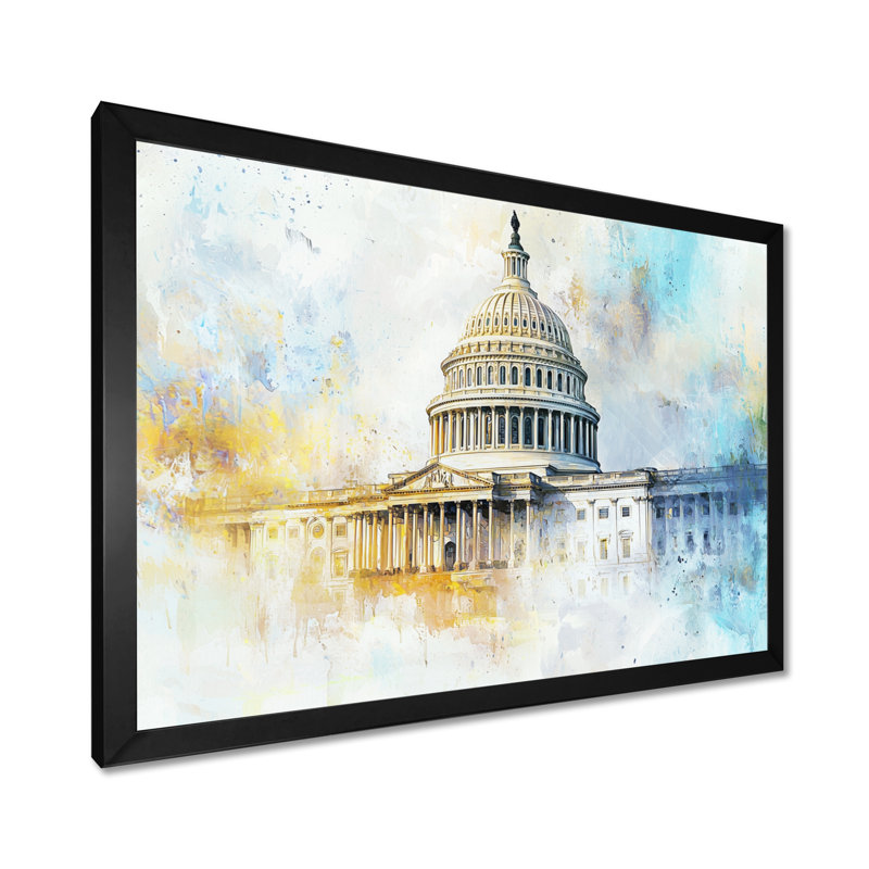 Chul - art mural patriotiste américain, Reproduction encadrée d'une seule photo, H 30 po x l 40 po, Noir