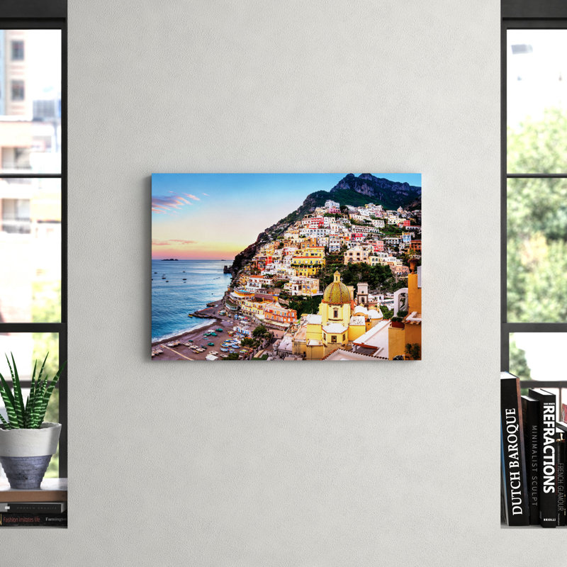 Positano, Church Santa Maria Assunta I - No Frame Print on Canvas, 152.5 cm H x 101.5 cm W