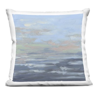 Coussin décoratif imprimé Expressive Ocean Romance par June Erica Vess