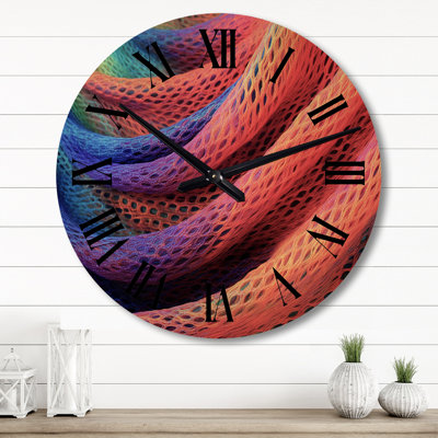 Horloge murale en bois massif Amoncourt
