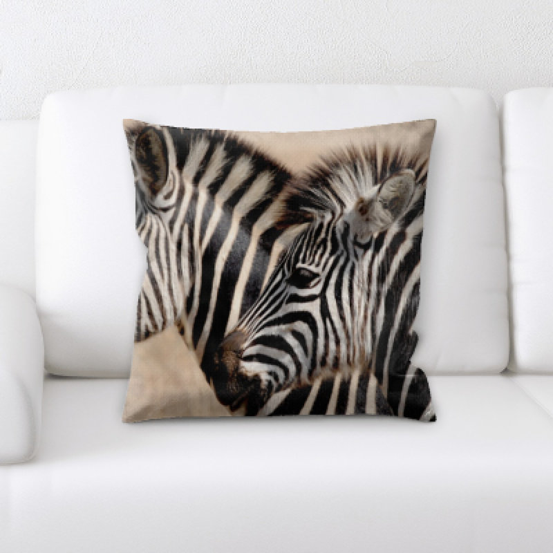 Faux Leather Throw Pillow
