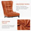 50cm H Tufted Upholstered Metal Upholstered Back Side Chair-471372713-502091313