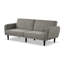 81.4" W Contemporary Futon Sofa, Grey