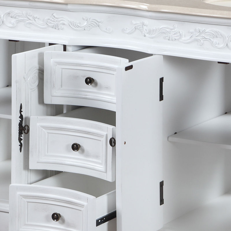 Ensemble de meuble-lavabo double 58 po Aafreen