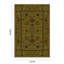 Artemis Oriental Area Rug in Gold/Green/Brown