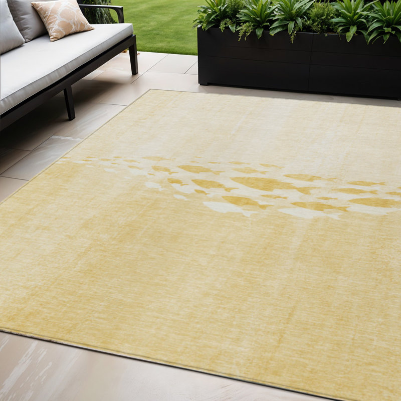 HomeRoots Rectangle Machine Woven Area Rug