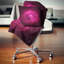 Cercles magenta brillant - coussin abstrait imprimé-30177051-30177047