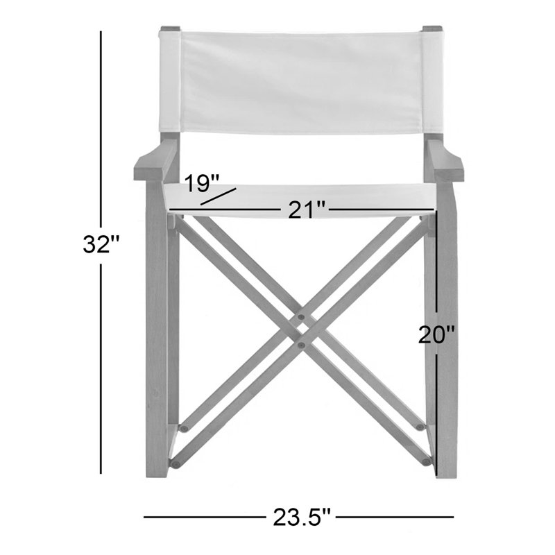 Chestle 20'' H Upholstered Folding Armchair