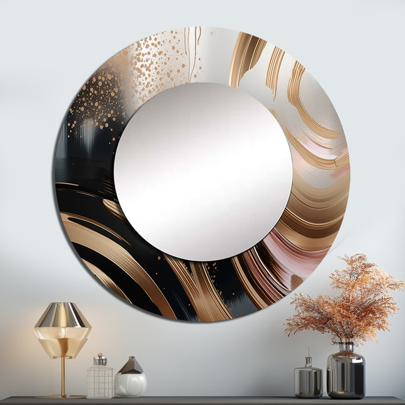 Miroir mural en marbre Paricia, 36 po x 36 po