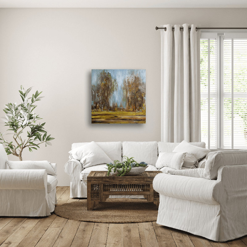 Center Path by John Beard - Gallery Canvas Print, White Framed Canvas, 49.5" H x 49.5" W x 1.75" D