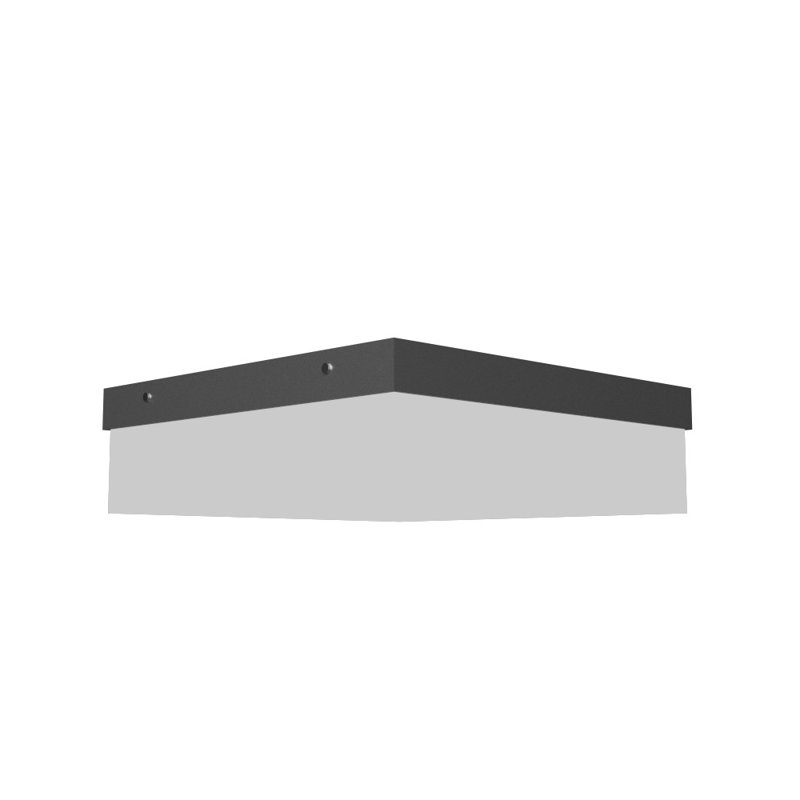 1 - Light LED Flush Mount, 4.88" H x 19.5" W x 19.5" D, Organic Cappuccino
