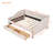 Upholstered Daybed In Beige With Two Functional Storage Drawers & Wood Slat Support - Upgrade Your Home And Strong Structure Make Bedroom More Inviting