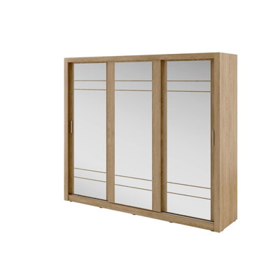 Neeyah 3 Door Manufactured Wood Wardrobe