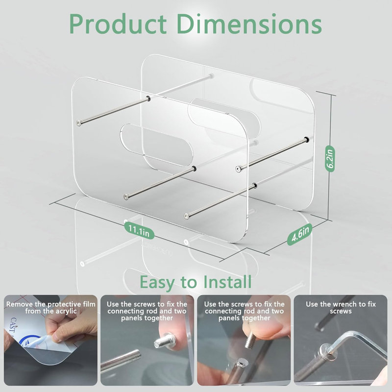 Round/Square Plastic, Foam & Paper Plate Dispenser