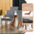 Double-Layer Cushioned Upholstered Dining Chairs-1864895590-1858203714