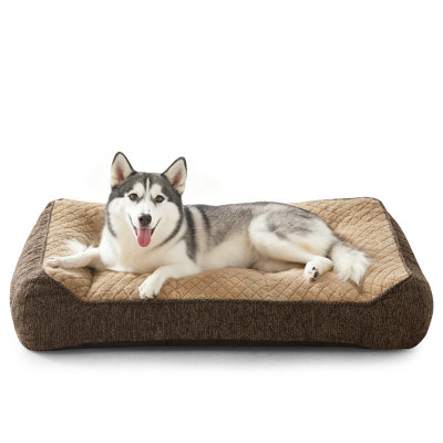 JOEJOY Orthopedic Dog Bed for Dogs, Extra Thick Supportive Big Dogs Couch Bed with Sides, Soft Pet Bed Sofa,Machine washable dog bed cover