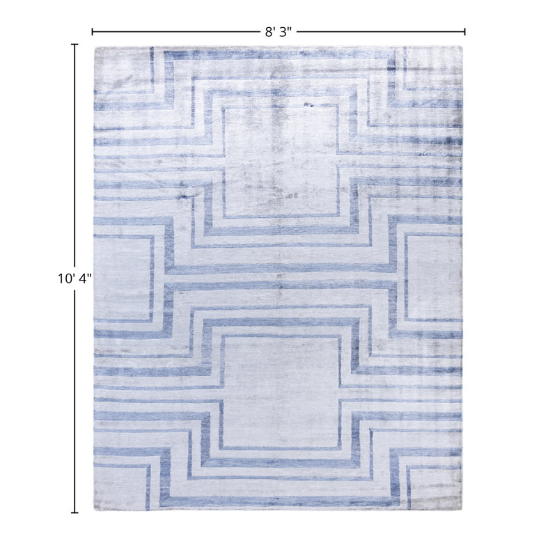 Overdyed One-of-a-Kind Rectangle 8'3" X 10'4" Hand Knotted Area Rug
