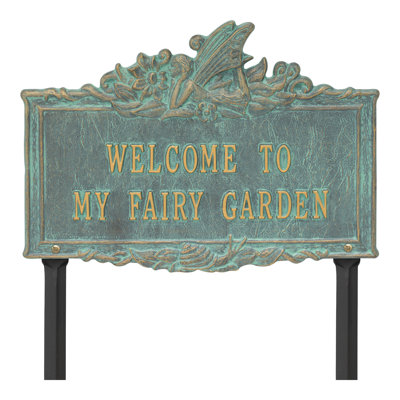 Welcome to My Fairy Garden Sign