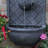 Lutterworth Weather-Resistant Polystone Solar Wall Water Fountain with Battery Backup - Lead-724336758