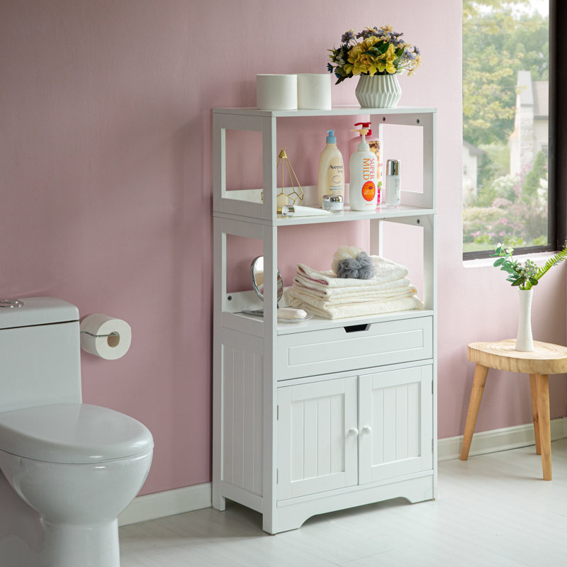 Aprilia Solid Wood Freestanding Bathroom Cabinet