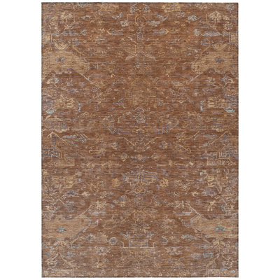 Machine Washable Indoor/Outdoor Hashlamoun ACN2322 Global Rug