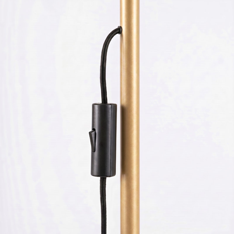 Karbon Powder Coated Column Floor Lamp, 30x30x155 cm, Gold