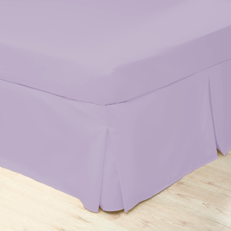 200 TC 50/50 Percale Polycotton Percale Fitted Sheet, Palma Violet, Double (4'6)