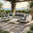 6 - Person Premium TRattan Patio Hollow Wicker Sectional Seating Group With Cushions-1535429072