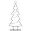 Metal Christmas Tree with Stand Black Steel-969756168