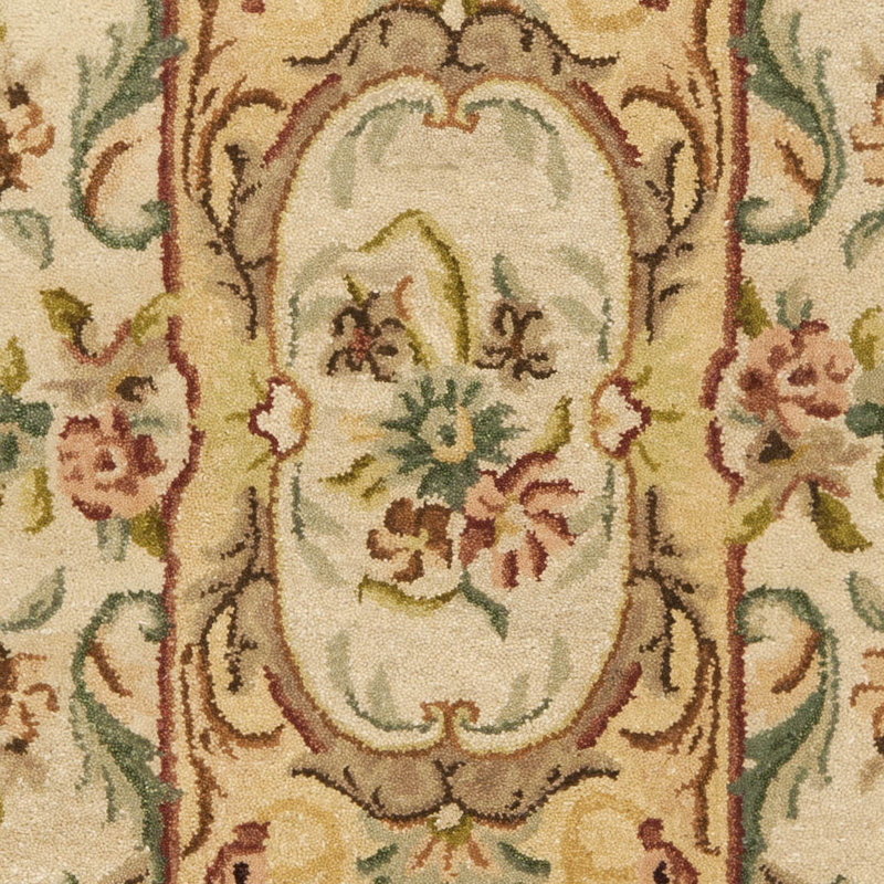 Hand-Tufted Elegance Wool Area Rug, Red, 6' x 9'