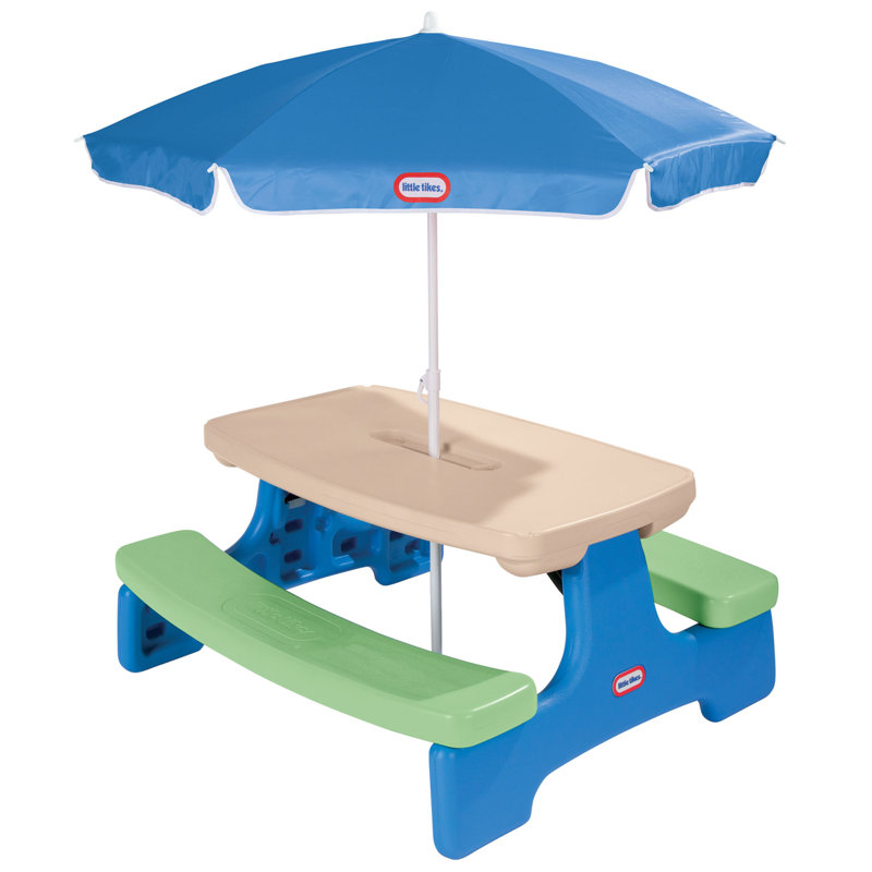 Easy Store Picnic Table with Umbrella