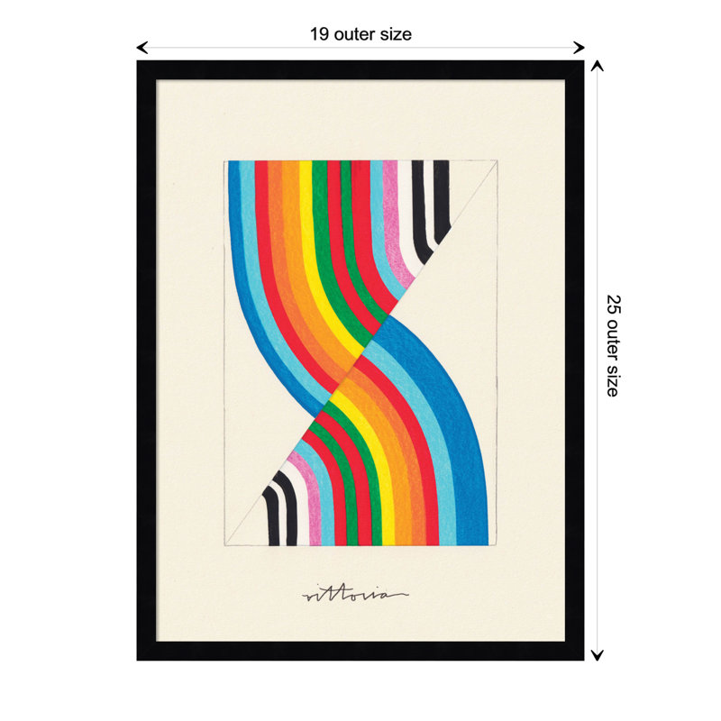 It's Always An Almost by Amber Vittoria, Black Framed, 19" W x 25" H x 1" D