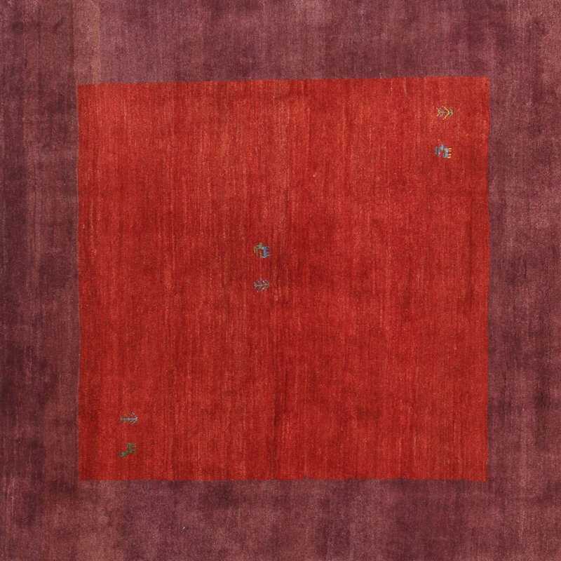 Tapis brun / vert Bosonohy, Carré 7 pi