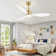 Loritta 52'' 3 - Blade Large Indooor Ceiling Fan With Light Kit and Remote, 3 LED Colors, 6 Speed Noiseless DC Motor, Timer
