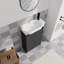Meuble-lavabo autoportant de 23 po avec lavabo, idéal pour les petites salles de bain-1296394667