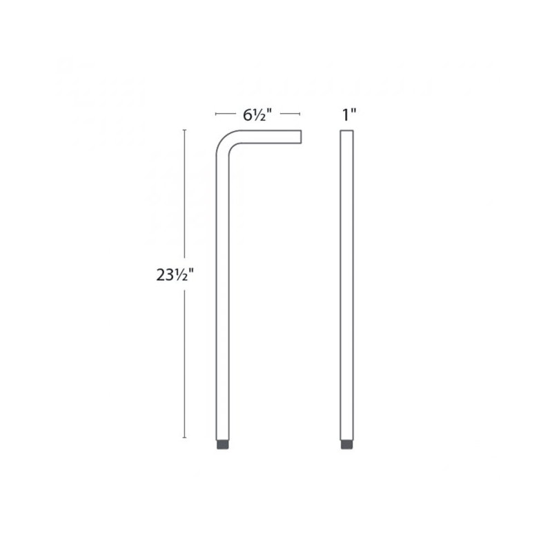 Balance LED Pathway Light, Black on Aluminum, 2700K
