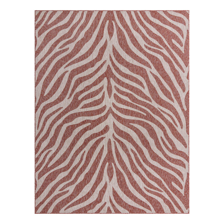Rust Red Tsavo Indoor/Outdoor Safari Rug