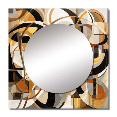 Olita - Modern Midcentury Square Mirror For Wall Art Decor