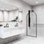 Arden 34" W x 78" H Fixed Framed Shower Screen with 3/8" Clear Glass-552176870