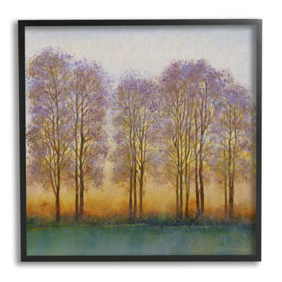 «Warm Sunset Sky Trees Silhouettes Nature Scene», estampe numérique de Tim Otoole