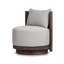 OZZY Outdoor Teak Swivel Armless