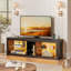 Meuble télé Roika pour meuble télé 60 po avec tablettes en verre et prise de courant Roika-660882691