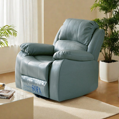 Single Faux Leather Leisure Function Recliner