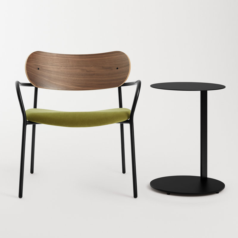 SideBySide Armchair, Bella Loden Performance Velvet