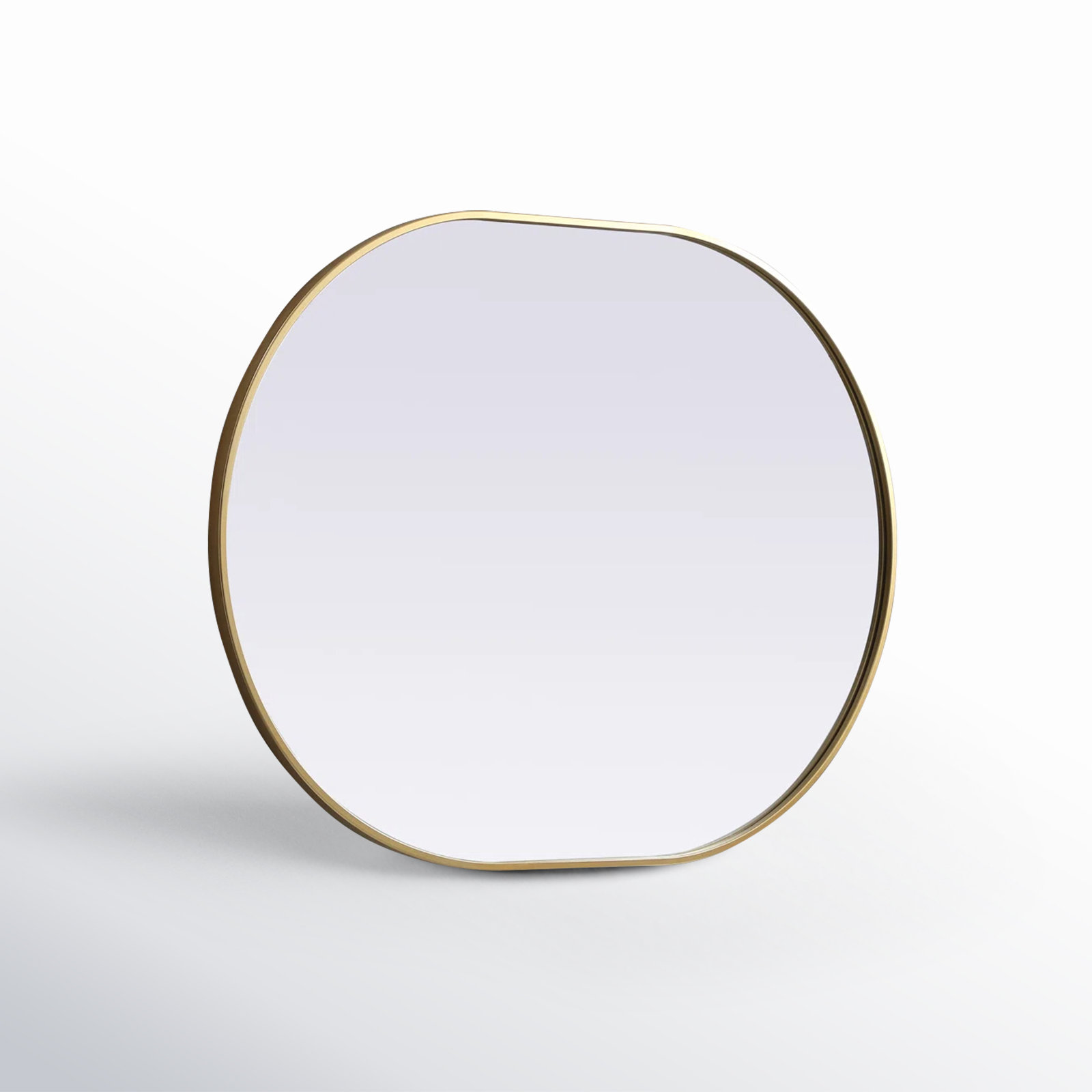 Sabine Metal Pill Wall Mirror, Brass, 40" x 30"