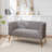 Cristen Upholstered Velvet Loveseat-2109687115