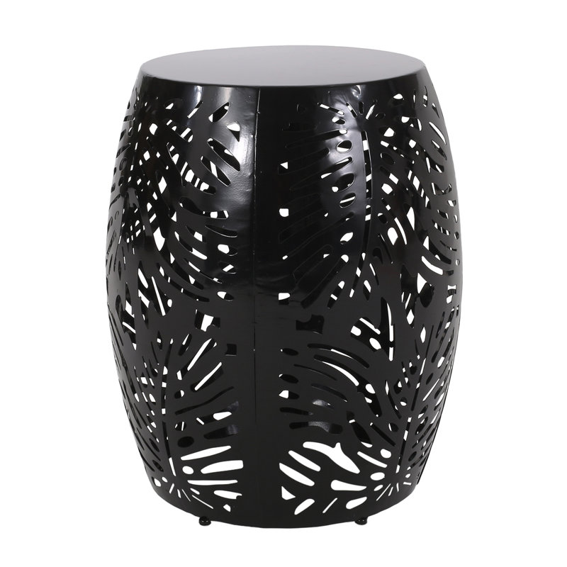 Metal End Table -Large （Only Include Table), Black