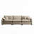 Corduroy Upholstered Large Deep Seat 3 Seater Sofa-526225424-526225425-526225427