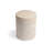 Ivy Bronx Svante Travertine Effect Stool Side Table Durable Weatherproof Indoor and Outdoor End Table